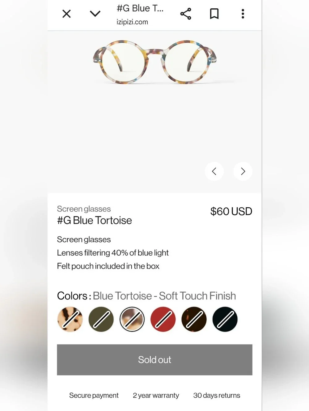 See Brand / Izipizi Paris Screen Glasses